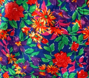 HI FASHION FABRIC VIBRANT FLORAL COTTON